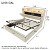 Flieks Hydraulisches Polsterbett 140x200cm mit Led, Produktbild-Vorschau 7