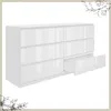 YUMEBLY | Komoda 140 cm z 6 szufladami – szafka do salonu, Podgląd zdjęcia produktu 2