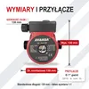 AVANSA 15-6/130 Pompa obiegowa CO 230 V – DN15 1", 130 mm, Podgląd zdjęcia produktu 4