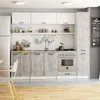 Hochschrank 40 cm VERMINA - weiß / Beton Produktbild-Vorschau 5