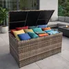 Auflagenbox Poly Rattan 870 Liter XXL Kissenbox Produktbild-Vorschau 1