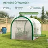 Tunnel-Gewächshaus, Treibhaus, Reißverschlusstüren, Produktbild-Vorschau 4