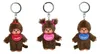 Prívesok na kľúče Monchhichi - chlapec červený podbradník Náhľad obrázku produktu 2
