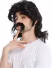 WIG ME UP Perücke Bart Gallier Germane Schwarz 91098-ZA103 Produktbild-Vorschau 2