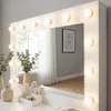 Tavolino da trucco Relaxdays, con specchio a LED e Anteprima dell’immagine prodotto 9
