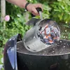 Anzündkamin Metall für Kohle und Briketts - Kohlestarter - D: 16cm, H: 27cm - Kunststoffgriff Produktbild-Vorschau