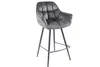 riess-ambiente Drehbarer Barhocker PAPILLON grau Samt 180° Produktbild-Vorschau 11