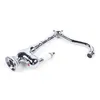 A chrome-finished faucet with a white handle is displayed against a white background. Produktbild-Vorschau