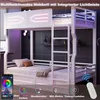 Letto a castello Merax in metallo, 90x200 cm, con Anteprima dell’immagine prodotto 4