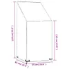 Plachty na zahradní židle 2 ks 8 oček 65 x 65 x 110/150 cm Náhled obrázku produktu 9