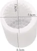Silikon Kerzenform rund mit Blasenmuster, BPA-frei, Ø 7,6 Produktbild-Vorschau 2