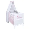 Baby-Delux Babybett Kinderbett Natalie Princess 140×70 Weiß Produktbild-Vorschau 1