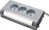 3-fach Aufputz Schuko Steckdose mit LED Lampe 4W 400lm A+++ Produktbild-Vorschau 1