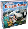 The image shows the box art for a board game titled "Jizdenky, Prosim! Japonsko" (Tickets, Please! Japan). It features a scenic illustration of Japan with Mount Fuji, a bullet train, and people in traditional and modern attire. Náhled obrázku produktu