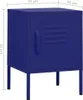vidaXL Table de nuit bleu marine 35x35x51 cm acier Voir les images du produit 7