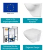 Calmwaters® Erhöhtes Wand WC spülrandlos Modern Plus mit Produktbild-Vorschau 4