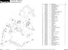 An exploded diagram of a power tool accessory with a parts list. Anteprima dell’immagine prodotto