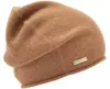 Seeberger Strickmütze-Beanie aus 100% Kaschmir mit Rollrand in braun