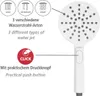 WENKO Soffione doccia DESIGN Bianco Ø 12 cm Doccia a mano Anteprima dell’immagine prodotto 3
