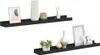 vidaXL Baguettes à tableaux 2 pcs. noir 60x9x3 cm MDF Voir les images du produit 1