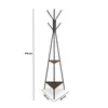 Wieszak na płaszcze Loft 49x49x179 cm czarno-brązowy Podgląd zdjęcia produktu 3
