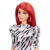 Barbie Fashionistas Puppe (rothaarig) im gemusterten Produktbild-Vorschau 2