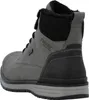 A rear-side view of a gray and black men's boot. Produktbild-Vorschau