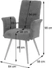 Esszimmer-Set HWC-G55, 2er-Set Stuhl mit Armlehne+Sitzbank Produktbild-Vorschau 6