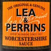 A close-up of a label for Lea & Perrins Worcestershire Sauce. Podgląd zdjęcia produktu