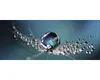 Glasbild Drop On Water 80x30 cm Produktbild-Vorschau 1