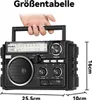 solar radio bluetooth 6.0, am/fm/sw weltempfänger, Produktbild-Vorschau 7
