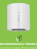 A white cylindrical range hood suspended against a bright green background. Náhľad obrázku produktu