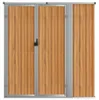 vidaXL Tuinhuis, bruin, 161x89x161 cm, verzinkt staal Productafbeelding-voorbeeld 3