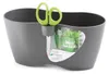 Pot de fleurs avec ciseaux LIMES DUBLO graphite 25cm Voir les images du produit 1