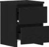 vidaXL Table de nuit noir imitation chêne 30 x 30 x 40 cm Voir les images du produit 3