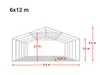 TOOLPORT Lagerzelt 6x12 m Industriezelt Unterstand PVC Produktbild-Vorschau 10