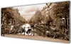 Acrylglasbilder 125x50 Wandbild Druck Fluss Fahrräder Bäume Produktbild-Vorschau 1