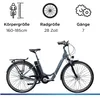 Zündapp Z517 E Bike Damenfahrrad 28 Zoll basaltgrau Produktbild-Vorschau 4