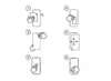 Instructions for applying a screen protector to a smartphone. Produktbild-Vorschau