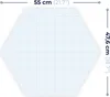 DEQORI Magnettafel Glas 55x48 cm 6-eckig 'Rot' beschreibbar Produktbild-Vorschau 8