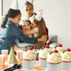 Muffinförmchen 50 Stück Weiß Gold Papier Backförmchen Produktbild-Vorschau 5