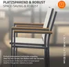 ML-Design – sada 2 zahradních židlí s područkami, béžová Náhled obrázku produktu 5