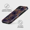 A close-up, angled view of a phone case with a floral pattern. Produktbild-Vorschau