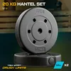 TREX SPORT Hantelscheiben Set 20kg (2x10kg) TX-020DS | Produktbild-Vorschau 2
