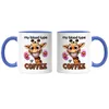 My blood type is coffee Tasse Blau lustiger Spruch Kaffee Produktbild-Vorschau 3