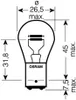 Osram Glühlampe, Blinkleuchte hinten 7528 Produktbild-Vorschau 2