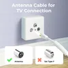 deleyCON 7,5m TV Antennenkabel IEC Koaxialkabel 2x Produktbild-Vorschau 4