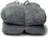 Wohndecke Teddy Plaid grau 150x200 cm Produktbild-Vorschau 4