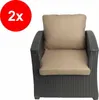 Cuscini da giardino per polyratanen set di 2 cuscini seduta Anteprima dell’immagine prodotto 1