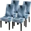 4 Stück Stuhlhussen Stretch Stuhlbezug elastische Moderne Produktbild-Vorschau 1